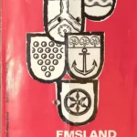 Rotes Programmheft der Emsland-Osnabrück-Tage vom 17.–25. Mai 1968 mit fünf regionalen Wappen in Schwarz-Weiß.