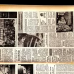 Aufgeschlagene deutsche Lokalzeitung vom 14. Mai 1977 mit Berichten und Fotos über Ereignisse im Emsland.