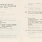 Gedrucktes Tagungsprogramm des 40. Niedersachsentags vom 10. bis 13. Oktober 1959 in Nordhorn mit detaillierter Tagesordnung.