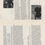 Zwei schwarz-weiße Porträtfotos von Ehepaaren Schulte und Janssen, Siedler im Emsland, aus einer Werkszeitschrift von 1957.