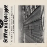 Titelseite der Werkszeitschrift 'Stikker un Oplegger' von 1957 mit Foto eines industriellen Torfabbaugebiets.